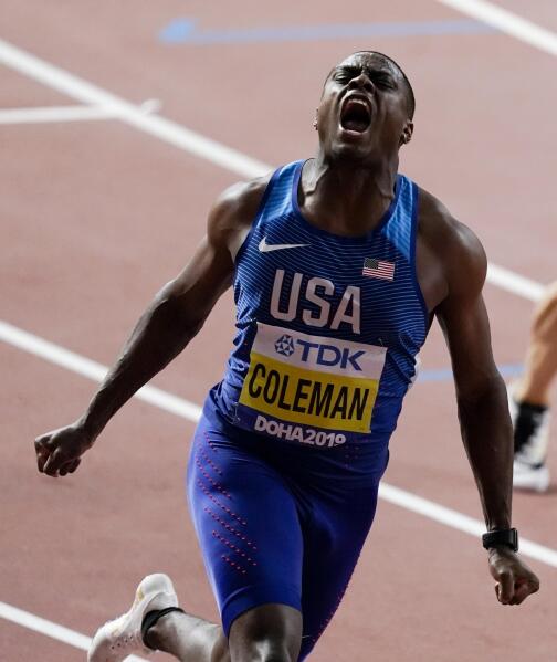 Christian Coleman banned, runs out of chances for Olympics | AP News
